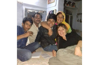 Ghanshyam Verma et sa famille